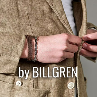 by BILLGREN brunt läderarmband med stjärnmotiv – smycke från Kalmar Stjärnurmakarna